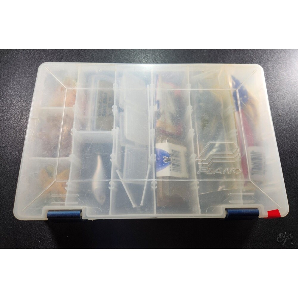 Vintage Plano Plastic Tackle Box Model 3600 Lures Hooks Etc